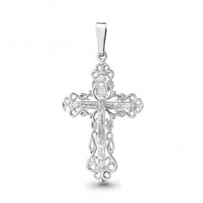 Серебряная подвеска AQUAMARINE с фианитом А20492А фото