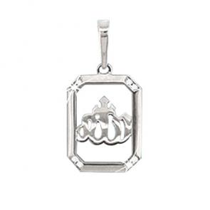 Серебряная подвеска AQUAMARINE с фианитом А21110А фото