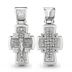 Серебряная подвеска AQUAMARINE с фианитом А22119 фото