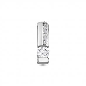 Серебряная подвеска AQUAMARINE с фианитом и Swarovski А23622А фото