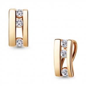 Подвеска из золочёного серебра AQUAMARINE с Swarovski А23641-п фото