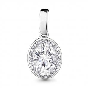 Серебряная подвеска AQUAMARINE с фианитом А24155А фото