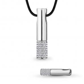 Серебряная подвеска AQUAMARINE с фианитом А24183А фото