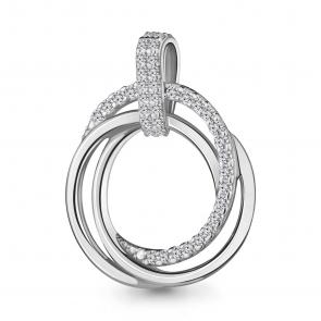Серебряная подвеска AQUAMARINE А24214А фото
