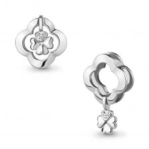 Серебряная подвеска-трансформер AQUAMARINE с фианитом А24243А фото