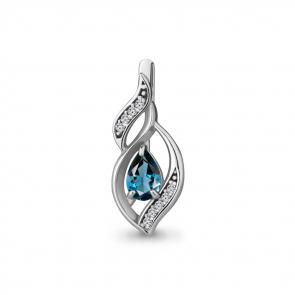 Серебряная подвеска AQUAMARINE А2426108А фото