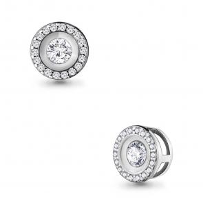 Серебряная подвеска AQUAMARINE с фианитом А24280А фото