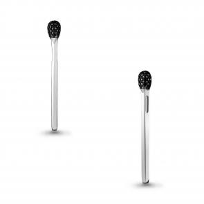 Серебряная подвеска Спичка AQUAMARINE с ювелирным кристаллом А24292Ч фото