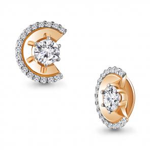 Подвеска из золочёного серебра AQUAMARINE с фианитом А24365А-п фото