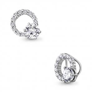 Серебряная подвеска AQUAMARINE с фианитом А24366А фото