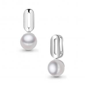 Серебряная подвеска AQUAMARINE с жемчугом А24401 фото