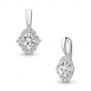 Серебряная подвеска AQUAMARINE с фианитом А24497А фото