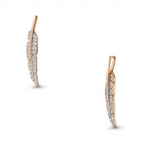 Подвеска из золочёного серебра AQUAMARINE с фианитом А24553А-п фото