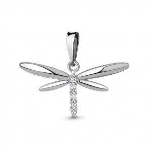 Серебряная подвеска AQUAMARINE с фианитом А24621А фото