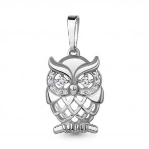 Серебряная подвеска AQUAMARINE с фианитом А24738А фото