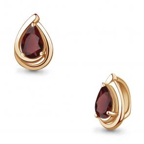 Подвеска из золочёного серебра AQUAMARINE с гранатом А2502003-п фото