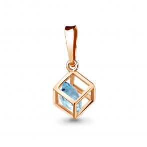 Серебряная подвеска AQUAMARINE с подвижным топазом А2528602-п фото