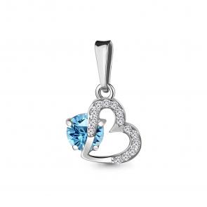 Серебряная подвеска AQUAMARINE А2528805А фото