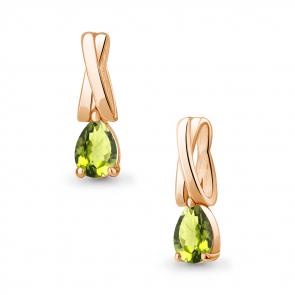 Подвеска из золочёного серебра AQUAMARINE с хризолитом А2533107-п фото