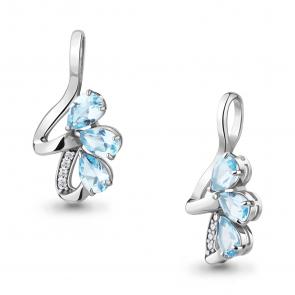 Серебряная подвеска AQUAMARINE А2534302А фото