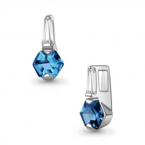 Серебряная подвеска AQUAMARINE с фианитом и Лондон топазом А2542193 фото