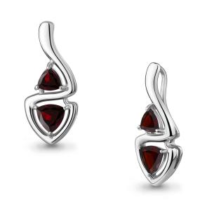 Серебряная подвеска AQUAMARINE с гранатом А2543003 фото