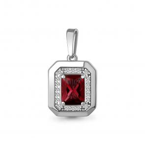 Серебряная подвеска AQUAMARINE А2544085А фото