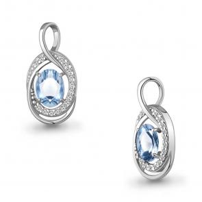 Серебряная подвеска AQUAMARINE А2544905А фото