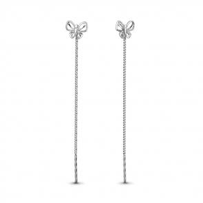 Серебряные серьги AQUAMARINE А30811 фото