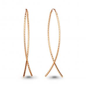 Серьги из золочёного серебра AQUAMARINE А31174-п фото