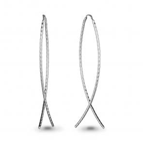 Серебряные серьги AQUAMARINE А31174 фото