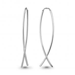 Серебряные серьги AQUAMARINE А33344 фото