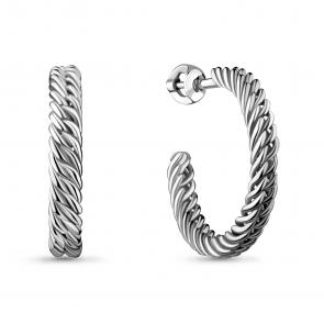 Серебряные серьги AQUAMARINE А33723 фото