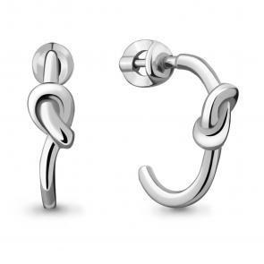 Серебряные серьги AQUAMARINE А33789 фото