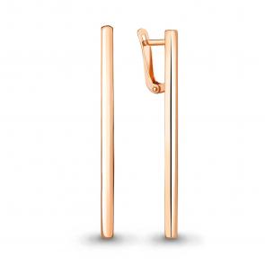 Серьги из золочёного серебра AQUAMARINE А33806-п фото