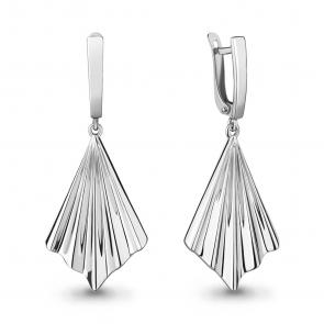 Серебряные серьги AQUAMARINE А33818 фото