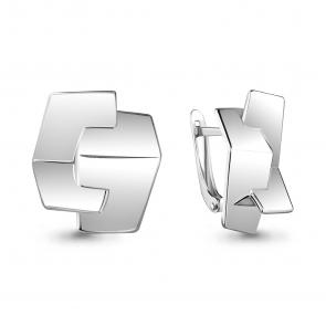 Серебряные серьги AQUAMARINE А33868 фото