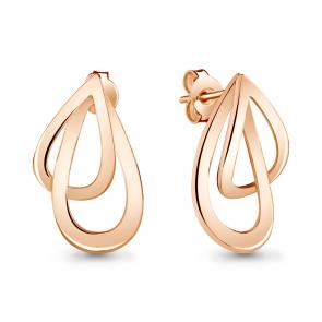 Серьги из золочёного серебра AQUAMARINE А33903-п фото