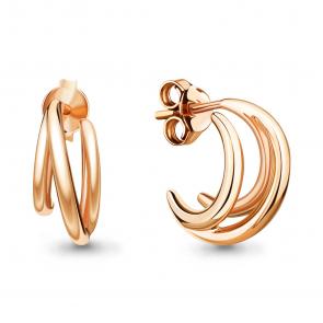 Серьги из золочёного серебра AQUAMARINE А33912-п фото