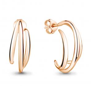 Серьги из золочёного серебра AQUAMARINE А33913-п фото