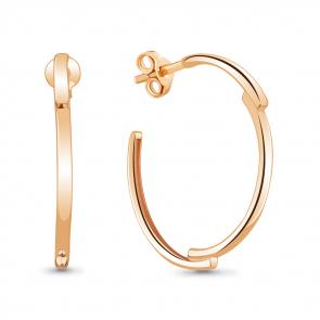 Серьги из золочёного серебра AQUAMARINE А33923-п фото