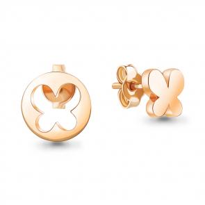 Серьги из золочёного серебра AQUAMARINE А33935-п фото