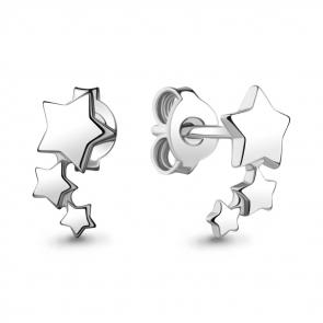 Серебряные серьги AQUAMARINE А33996 фото