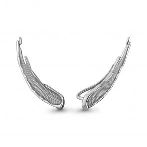 Серебряные серьги AQUAMARINE А34132 фото