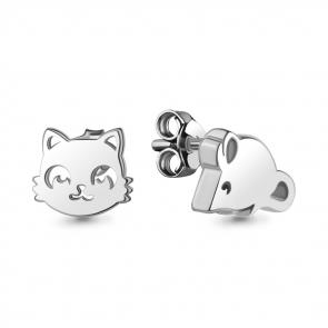 Серебряные серьги AQUAMARINE А34162 фото