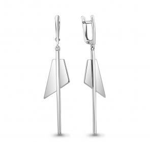 Серебряные серьги AQUAMARINE А34342 фото