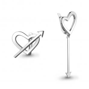 Серебряные серьги AQUAMARINE А34377 фото