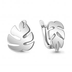 Серебряные серьги AQUAMARINE А34488 фото