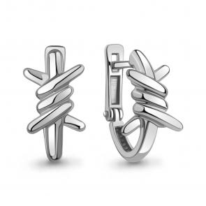 Серебряные серьги AQUAMARINE А34533 фото