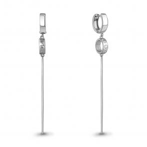 Серебряные серьги AQUAMARINE А34604 фото